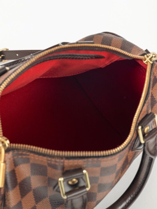 Louis Vuitton Speedy Bandouliere NM 25 Damier Ebene Canvas Handbag - Picture 12 of 13
